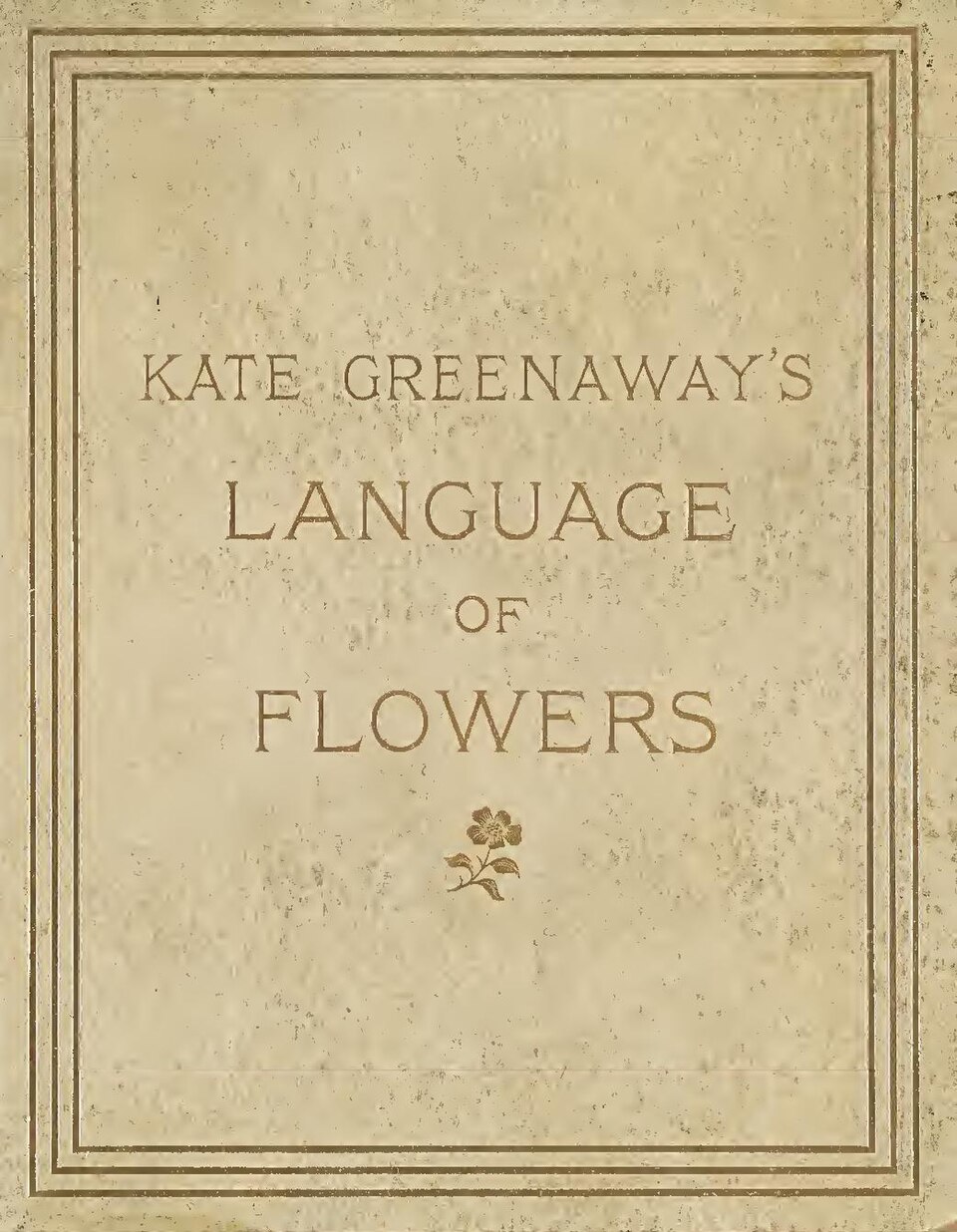 Couverture du traité Language of Flowers illustré par Kate Greenaway, 1884