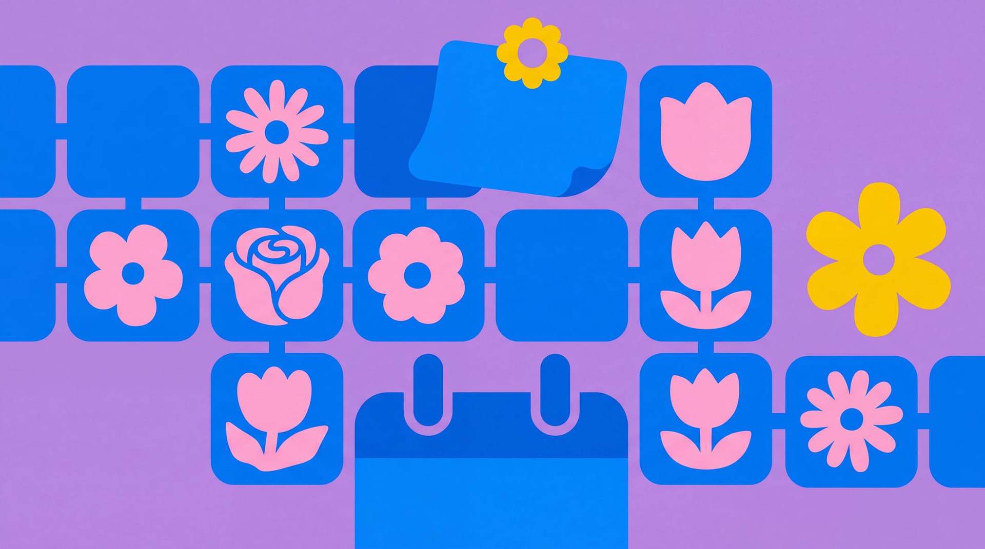 Calendrier illustre des fleurs de naissance mois par mois